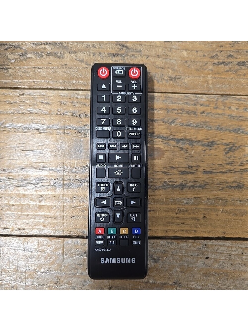 🍌 Samsung AK59-00149A BLU-RAY DVD Player Remote Control OEM WORKS EUC - A7